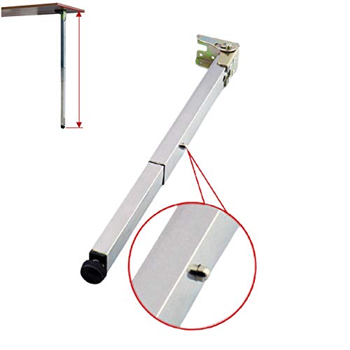 Pieds de meuble de camping-car pliants et rehaussables en acier inoxydable avec vis incluses