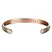 Pure Copper Magnetic Minimalist Bracelet - Adjustable Fleur D'OR Style - Ultra Strength Magnets - Unisex - Earth Therapy