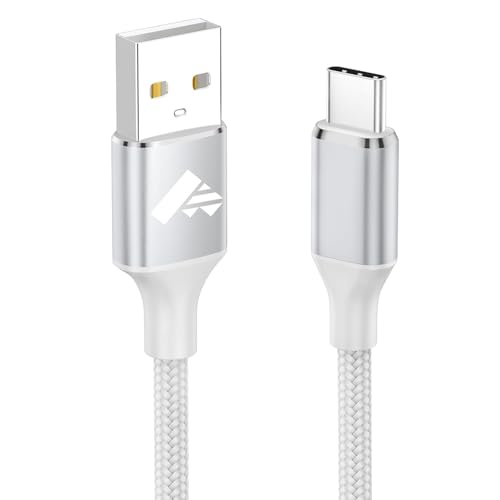 Aioneus Type C Cable 2M USB C Cable Nylon Braided USB C Cord Fast Charging USB to Type C for iPhone 17 16 15 Pro Max Air Galaxy S25 S24 iPad MacBook Pro Switch Huawei PS5 etc