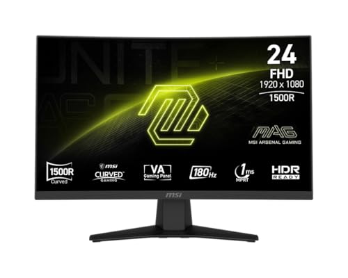msi MAG 244C 24-inch 1920 x 1080 (FHD) Gaming Monitor,...
