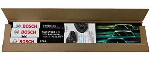 Image of BOSCH B36013 360 Complete Vehicle Wiper Blade Replacement - Includes Front Beam Blades (Pair) + Rear Wiper Blade (1) - 22 inch /22 inch /13 inch