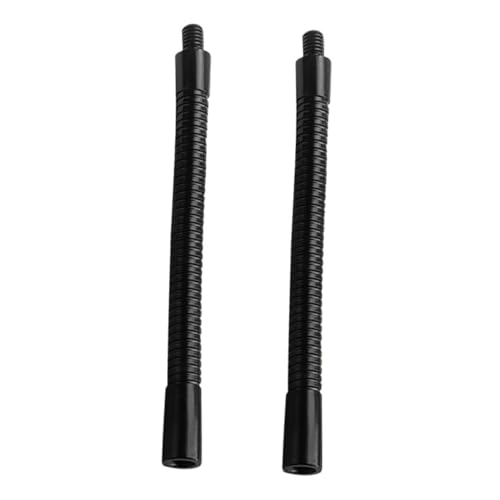 Sosoport 2 Piezas Soporte De Micrófono Varilla De Micrófono Extensión De Cuello De Cisne Micrófono Extensión De Micrófono De Cuello De Cisne Brazo De Micrófono Flexible Black Aleación
