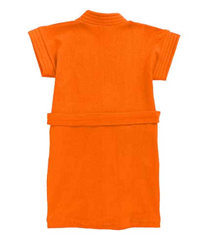 Image of BUMZEE Orange Terry Cotton Boys Barhrobe Age - 1-2 Years