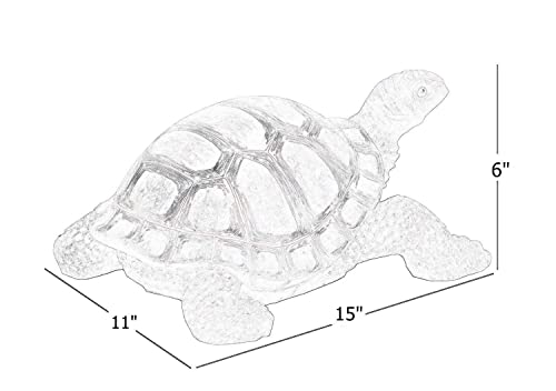 Bellaa Turtle Garden Statues Home Decor Tortoise Realistic Cute Large Animal Sculptures Gilbert Zen Garden Patio Lawn Yard Art Tanya Talia Galapagos Todd Outdoor Figurines 15 Inch #TOP4