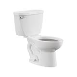 American Standard 2462016.020 Cadet Two-Piece Pressure Assist with 12-in Rough-In Toilet, Elongated Front, 1.6 GPF