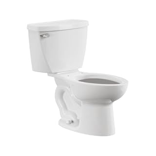American Standard 2462016.020 Cadet Two-Piece Pressure Assist with 12-in Rough-In Toilet, Elongated Front, 1.6 GPF