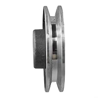 Aluminium-Motor-Riemenscheibe für Luftkompressoren, kompatibel mit 19 mm und 24 mm Wellen (97 x 24)