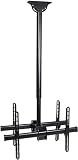 TV Bracket, Dual Screen Ceiling TV Mount Bracket, Fits 32-70 Inch LCD Flat Screen and Curved TVs, Max VESA 600x400mm, Easy to Assemble TV Mount TV Stand