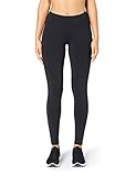 Amazon Brand - Core 10 Women's Onstride Medium Waist Run Legging, Black, M (8-10)