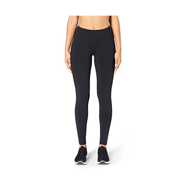 Amazon Brand - Core 10 Women's Onstride Medium Waist Run Legging, Black, M (8-10)