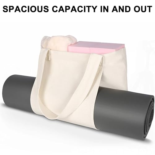 CMANLNYK Yoga Mat Bag - Large Capacity Sport Gym Bag Womens, Can Placement of Thick Yoga Pilates Mat, Essential Items for Womens Gym Set - Image 4