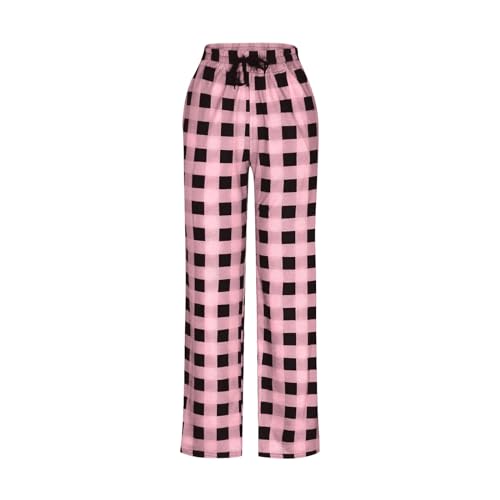 GOFULY Plaid Pajama Pants Men Wide Warm Sleep & Lounge Pj Elastic Waist Drawstring Pants Baggy Sleepwear With Pockets2