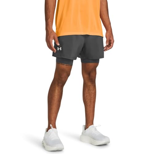Under Armour Mens UA Launch 5 2-in-1 Shorts Pants