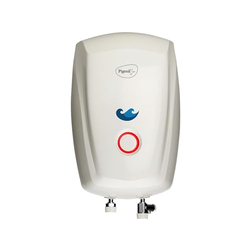 Pigeon 3L Instant Water Heater(Geyser)| Temperature Sensing LED Indicator| Rust & Shock Proof Body| ISI Certified | 2 Year Warranty| High Rise Compati
