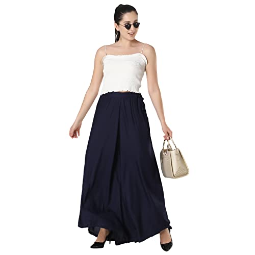 Image of Super Soft Flared Solid Rayon Sharara In 10 Attractive Colours For Women's And Girl's