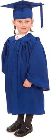 Kids Graduation Gown Costume Set with Cap and Stole for Convocation – Ideal for Boys and Girls – Perfect for School Events, Fancy Dress Competitions, and Role Play