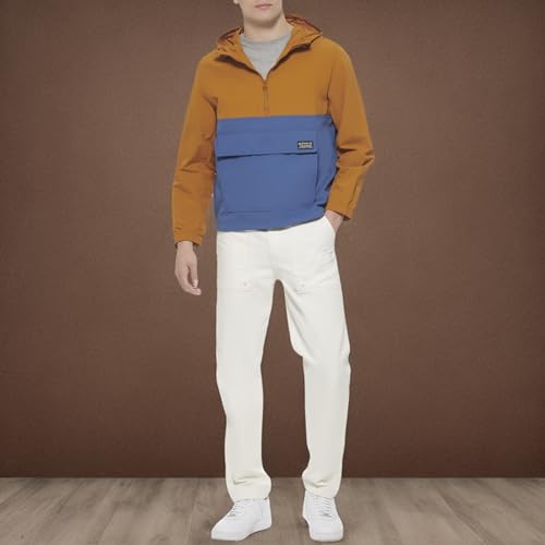 Image of LEVI'S Men's Lightweight Taslan Hooded Popover Windbreaker Jacket