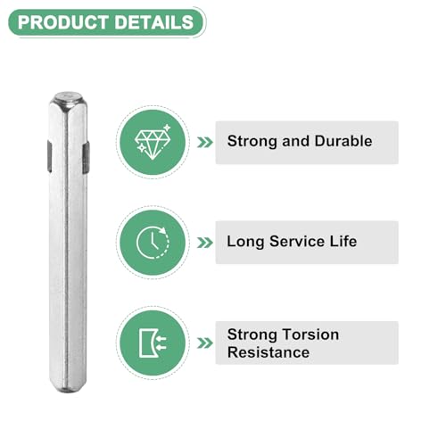 -Pack Door Knob Spindle, 5 x 0.3 Inch/ Iron Square Spindle 120 x 8 mm 1 - Bild 50 von 63