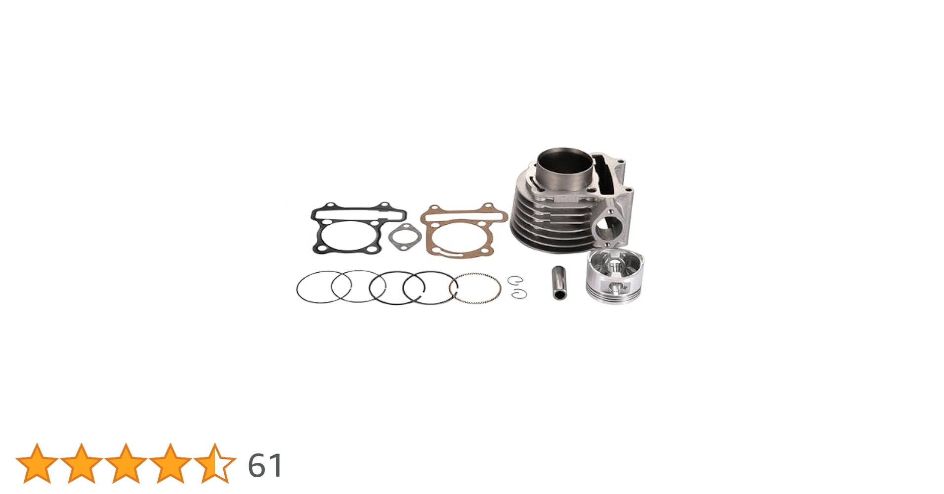 GOOFIT 57.4mm Cylinder Kit Replacement For GY6 4 Stroke