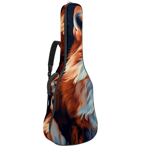 Sac pour guitare multicolore avec couche de protection antichoc