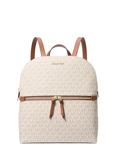 Michael Kors Dallas Medium Signature Logo Backpack Vanilla