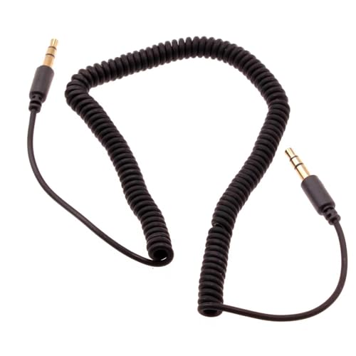 Cable Auxiliar 3.5mm Enrollado para Audio y Estéreo de Coche miniatura 1