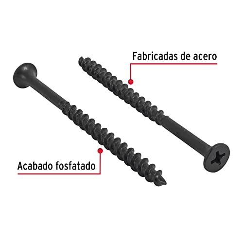 LIONMAX Tornillos De Cubierta De 3 Pulgadas, Tornillos Para Madera #9 X