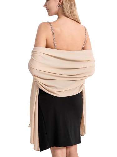 Women Shawl Wraps for Evening Dresses, Wedding Shawls Chiffon Scarf Wrap Scarves3