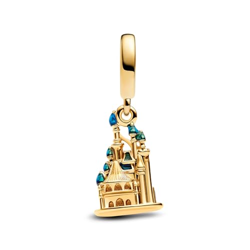 Image of S925 Sterling Silver Gold Plated Romantic Charms, Gifts for Mom Girlfriend Family on Valentine's Day Birthday Christmas Anniversary, Bracelet Necklace Bead Charm