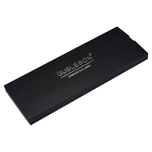 GUSLESON Men's Ascot Paisley Floral Jacquard Woven Gift Cravat Tie and Pocket Square Set