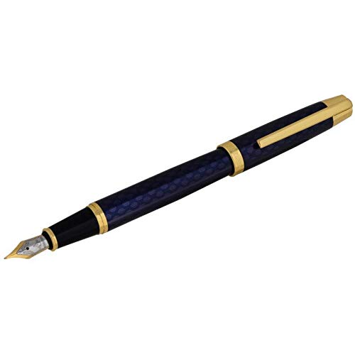 STEELPEN Carens Series 266 Pióro wieczne w kolorze złoto-niebieskim + długopis