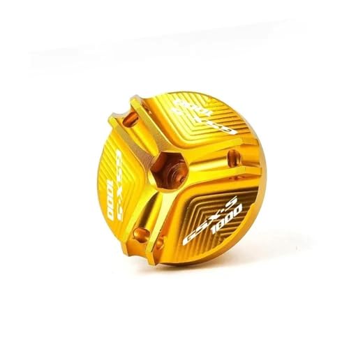 Tapa de llenado de aceite Suzuki GSX-S 1000 CNC en aluminio amarillo