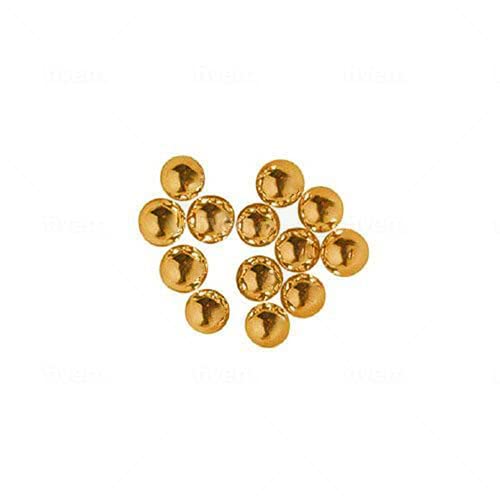 O'Creme Gold Dragees Cake Decorating Supplies for Bakers: Cookie, Cupcake, & Icing Toppings, Bright Metallic Sphere Sprinkles Decoration, Decorating Sugar Balls Accents (6mm, 1 Pound)