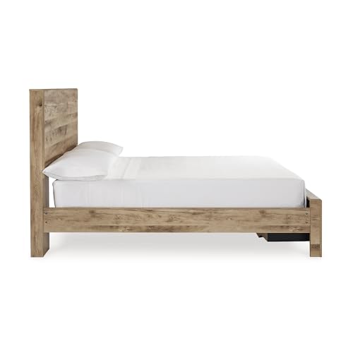 Image of Signature Design by Ashley Platform Storage Bed Full Frame, Light Brown