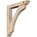 Ekena Millwork BKT0604X30X36LEC01SDF Legacy Traditional Smooth Bracket w/Offset Brace, Douglas Fir