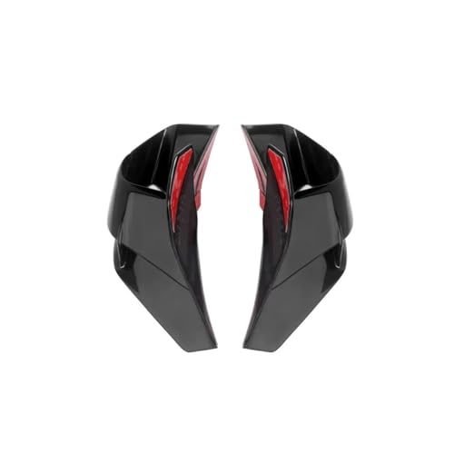 Ailes de vent R15 V4 noires pour optimiser la stabilité de la moto à haute vitesse