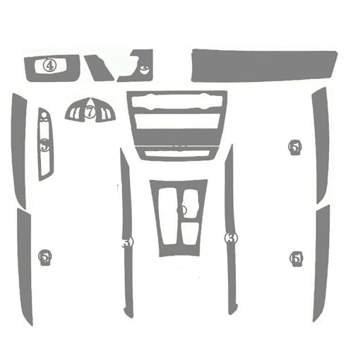 Accessoires d'autocollants de voiture anti-rayures en vinyle pour habillage intérieur BMW X5