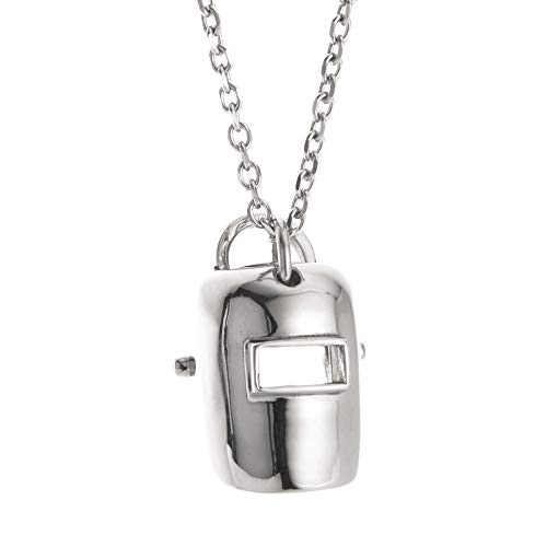 handy and friendly - Hiphop Classic Welder Mask Pillar Pendant Necklace Stainless Steel