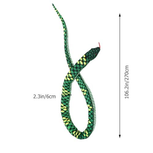 Peluche serpent réaliste SUPVOX douce pour décoration et blagues - 2