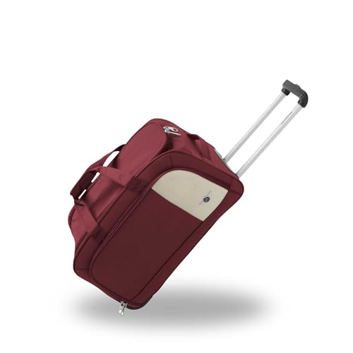 SANTINO Bolsa de Viagem Poliéster com Rodinhas Puxador Retrátil Amplo Espaço Alças Reforçadas Cadeado Leve Versátil Bordo