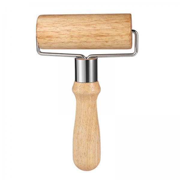 2xWooden Rolling Pin T Shape Non-Stick Pastry Roller for Breads Pasta Cookies Large-image-47