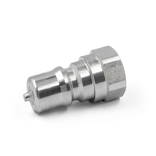 Image of 1 /4 inch NPT ISO 7241-B Hydraulic Quick Disconnect Coupling /Coupler Set w /Dust Caps