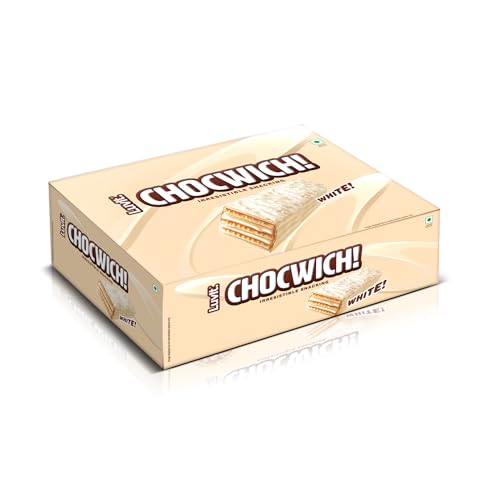 Image of LuvIt. Chocwich White Crispy Wafer Chocolates | Crunchy & Delicious | Bars (400 g)