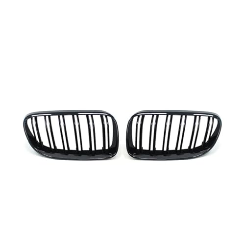 Rejilla delantera para BMW E92 E93 de doble línea negra estilo coche LCI