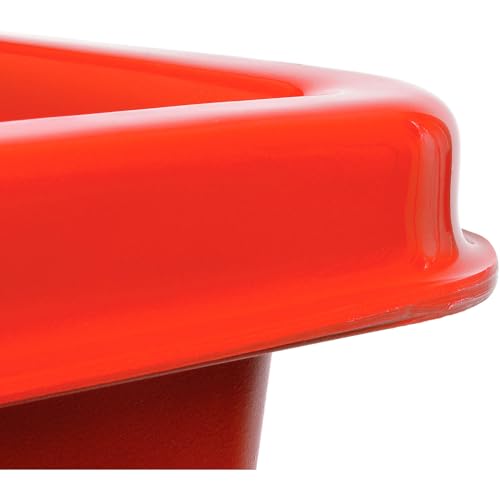 Carretilla Plástica Roja 6 Bushel, 500 lbs, Ruedas miniatura 5