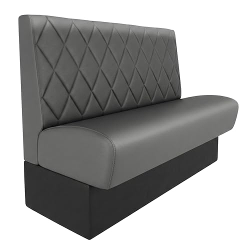 30 Gray Vinyl Restaurant Booth Bench