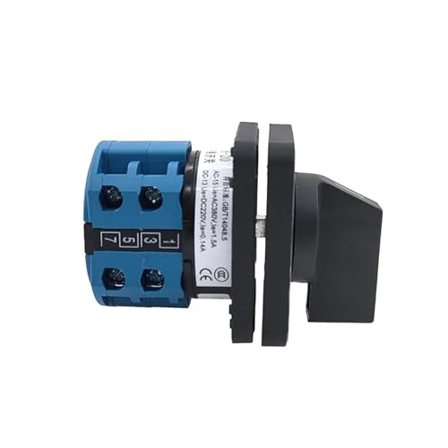 Interruptor de conmutación de leva selector rotatorio de 2 3 4 posiciones LW28-20 500V 6