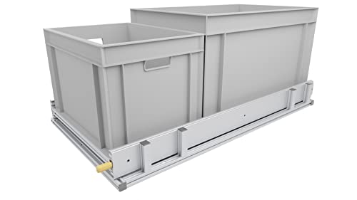 Tinobu Heckauszug Wohnmobil Vollauszug Kastenwagen Heckgarage Camping Eurobox 100-220kg (90x40cm, 220kg) Cover