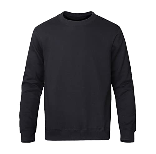 Sweat à capuche homme surdimensionné uni noir S en polaire épaisse au design épuré et intemporel