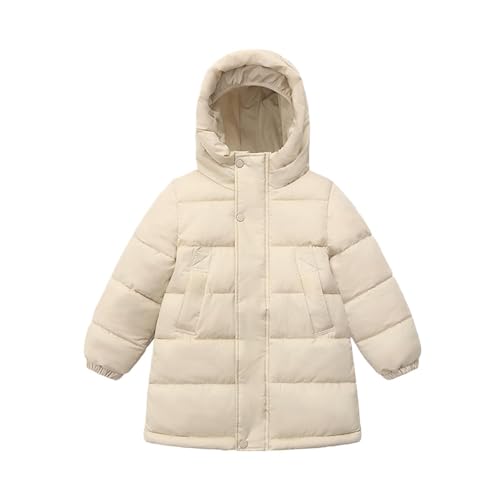 Girls Winter Coat Hooded Heavyweight Fleece Lined Thermal Kids Puffer Jacket Fall Boys Zip Up Snow Long Down Jackets